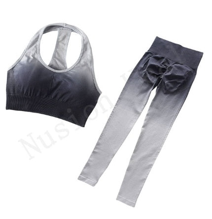Women’s Seamless Yoga Set – 2-Piece High Waist Gym Outfit