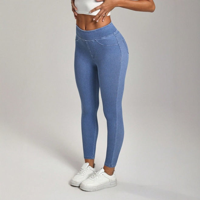Women’s High‑Waist Sculpting Joggers – Dual‑Pocket, Slim Ankle‑Fit Active Pants