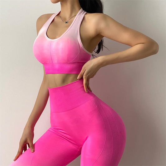 Women’s Seamless Yoga Set – 2-Piece High Waist Gym Outfit