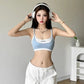 Summer New Women's Sling Solid Color Slim Fit Top
