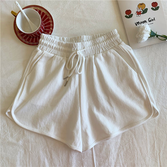 Women's high-waist wide-leg cotton shorts, photo 2