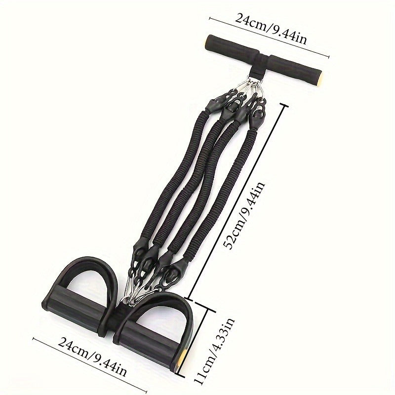 High‑Resistance Fitness Bands with Pedals for Full‑Body Training