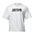 Muscle men's loose white cotton workout short sleeve T-shirt with letters pattern