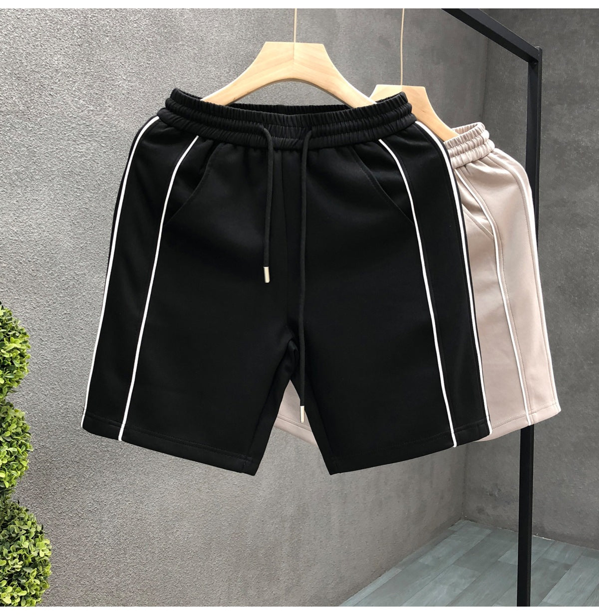 Men's loose-fit drawstring capri shorts, product detail 4