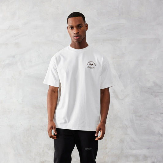 Three Muscle Workout Brothers sports T-shirts in white, black, and red short sleeve cotton pullover designs for youth and adults