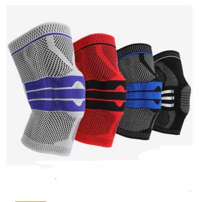 Compression Sports Knee Brace in Gray, Red, Black - Breathable Athletic Support | GearrUp