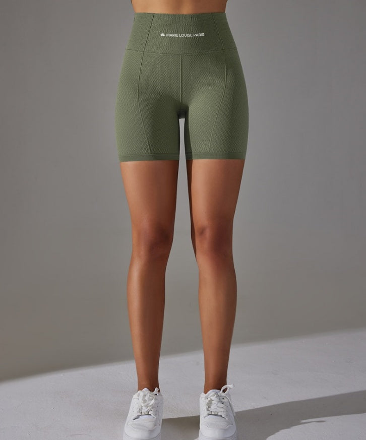 Pure-Motion Seamless High-Waisted Shorts – Ultra-Breathable Cotton-Blend Sculpt