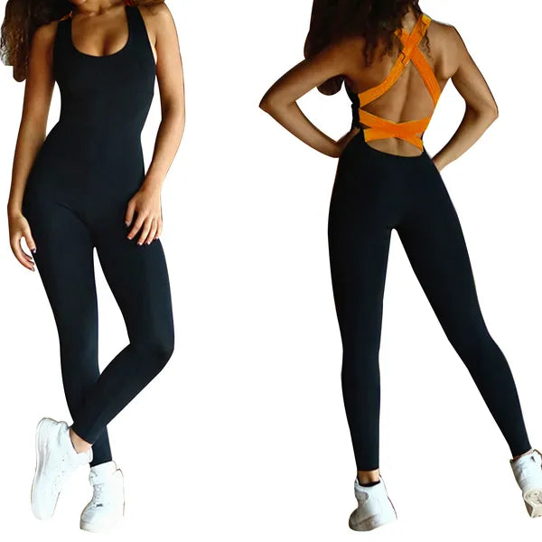 Women’s Sports Jumpsuit – Yoga & Gym One‑Piece Activewear