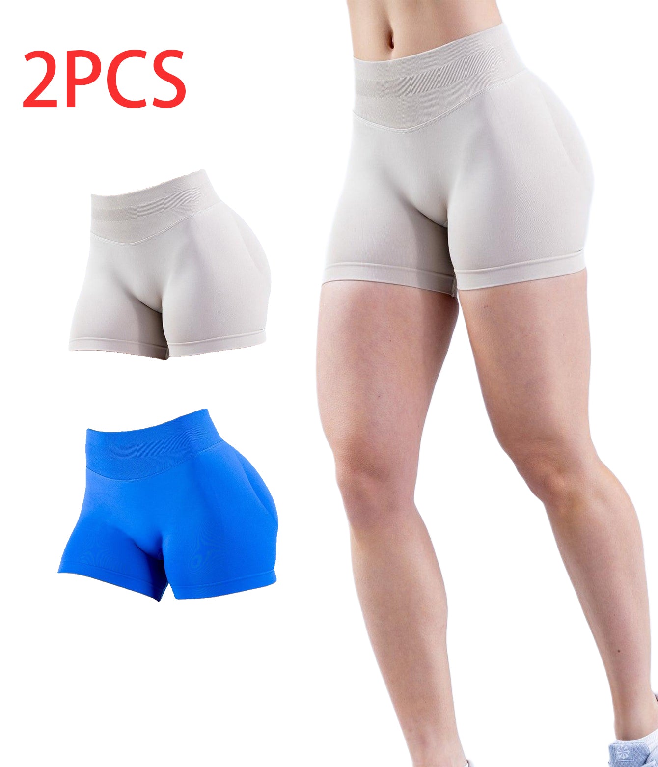 Pro-HIIT 2-Pack Quick-Dry Yoga Shorts – Dual-Layer Moisture Tech