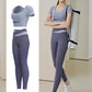 Women's One-piece Chest Pad Top Pants Workout Clothes Suit