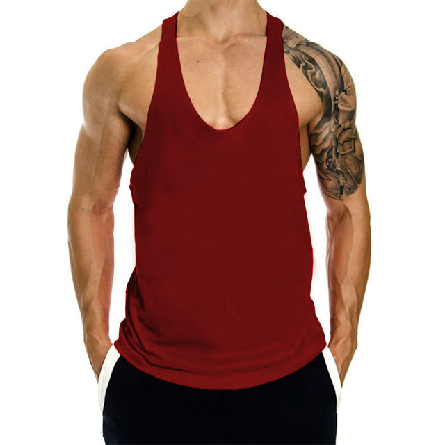 Core-Flow Men’s Training Tank Top – Premium Combed Cotton Loose-Fit