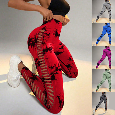 High‑Waist Tie‑Dye Seamless Leggings – Butt‑Lift Fit