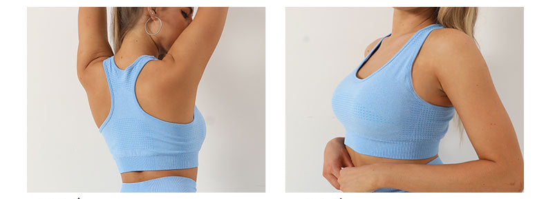 Women's seamless crop top and high-waist leggings set, product detail 8