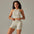 Women's seamless knit tank top and shorts set, colour option 1