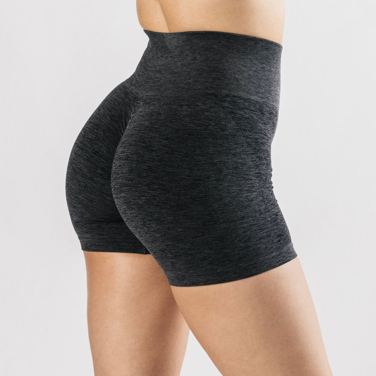 Urban Bloom: Side Jacquard Fitness Shorts – High-Stretch Performance