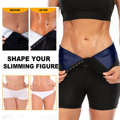 Elite Fitness Sauna Leggings – High-Waist Thermo Slimming Shorts