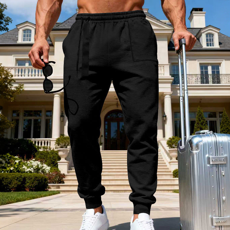 Urban Horizon Men’s Loose-Fit Sweatpants – Adjustable Cuff Joggers