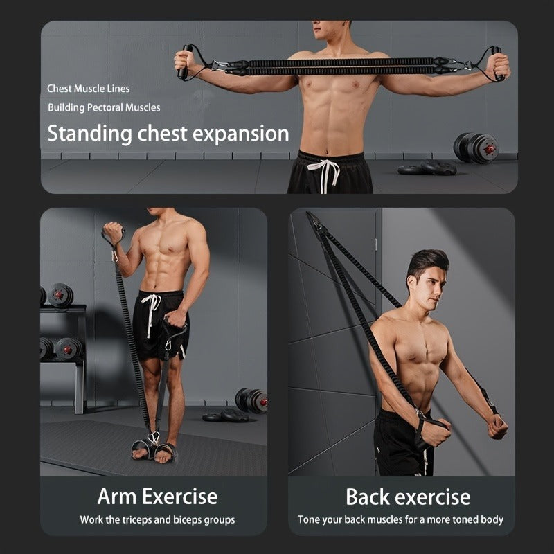 High‑Resistance Fitness Bands with Pedals for Full‑Body Training
