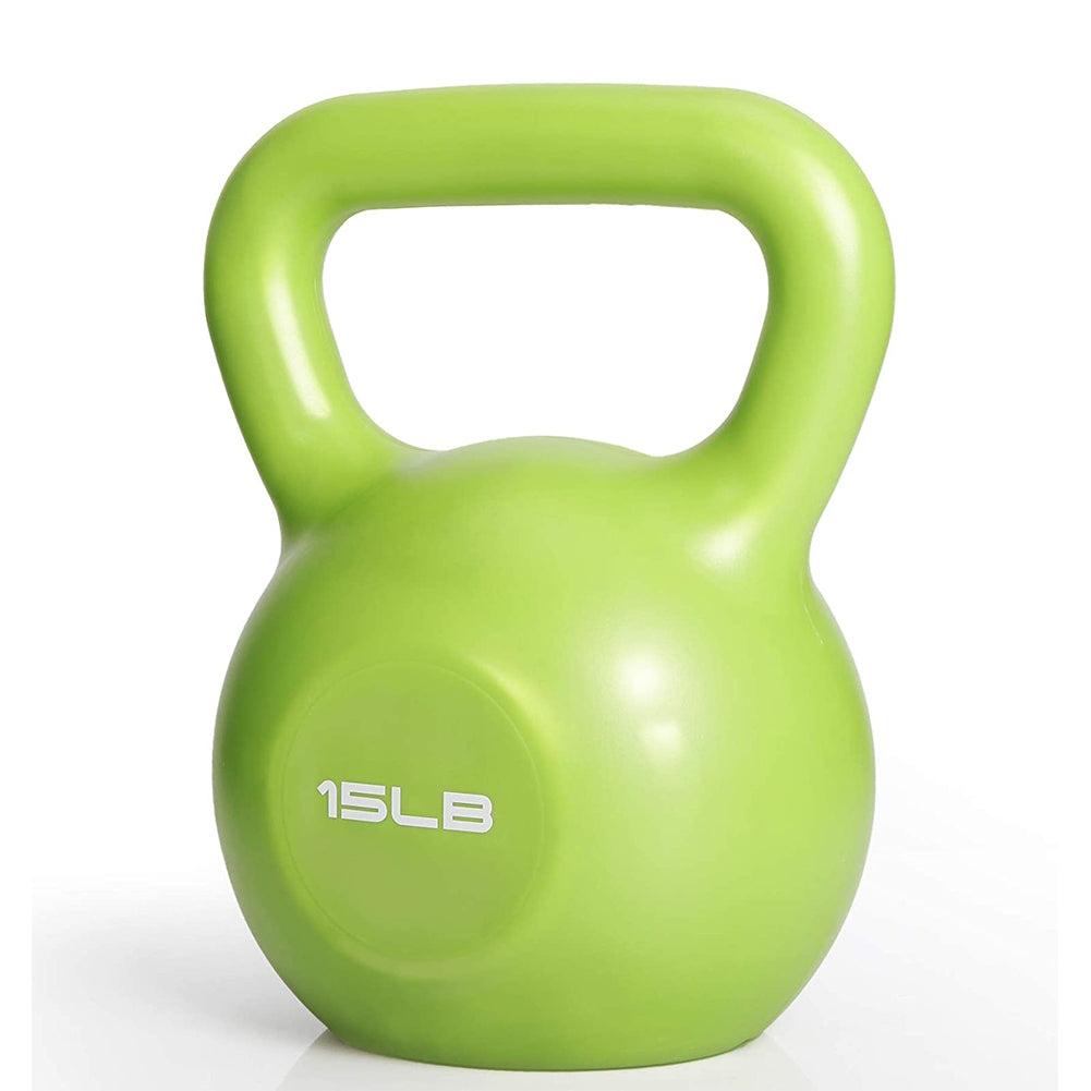Pro-Grip 15 lb Vinyl Kettlebell – Mid-Range Strength & Functional Trainer