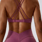Yoga V-Neck Twisted Sleeveless Sports Bra