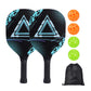 Poplar Wood Pickleball Paddle Set with UV Printing – Durable Paddles + Balls + Bag