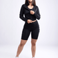 JupiterGear High-Waisted Workout Shorts with Pockets & Criss Cross Des