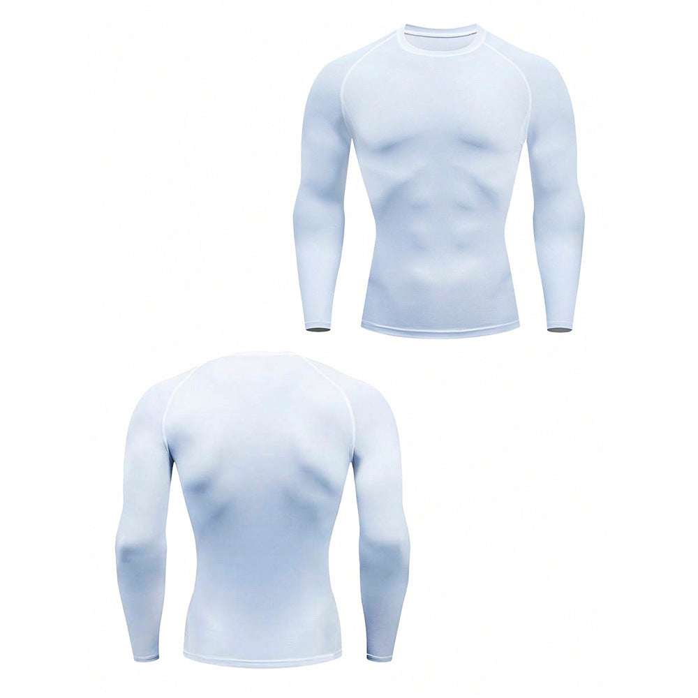 Long-sleeve Muscle-fit Athletic Workout Top