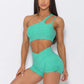 2 Piece & Separate - Matching Workout Set – Sports Bra & High Waist Gym Shorts