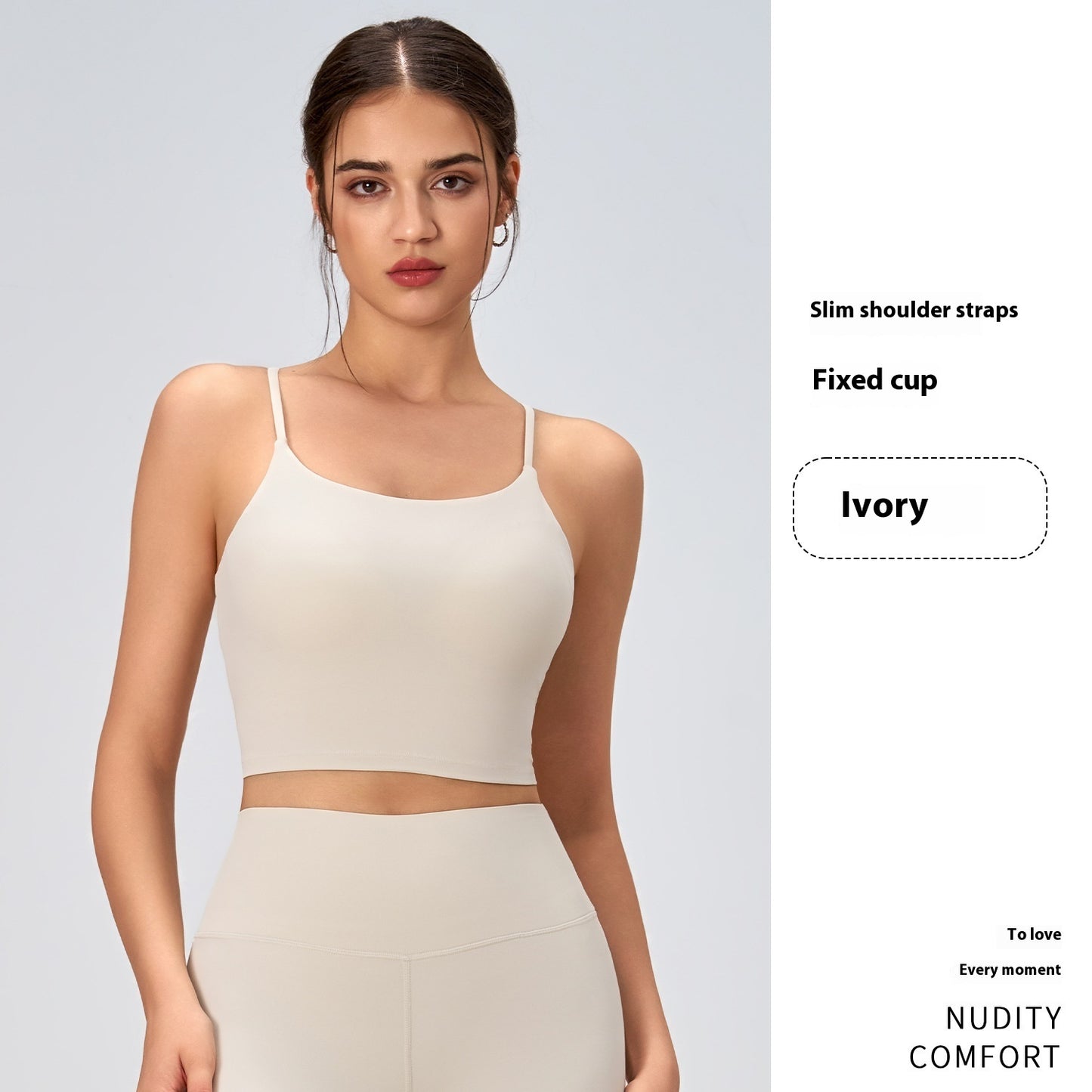 Breathable U‑Shaped Beauty‑Back Yoga Shirt for Women