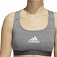 Sports Bra Adidas Powerreact Medium Grey