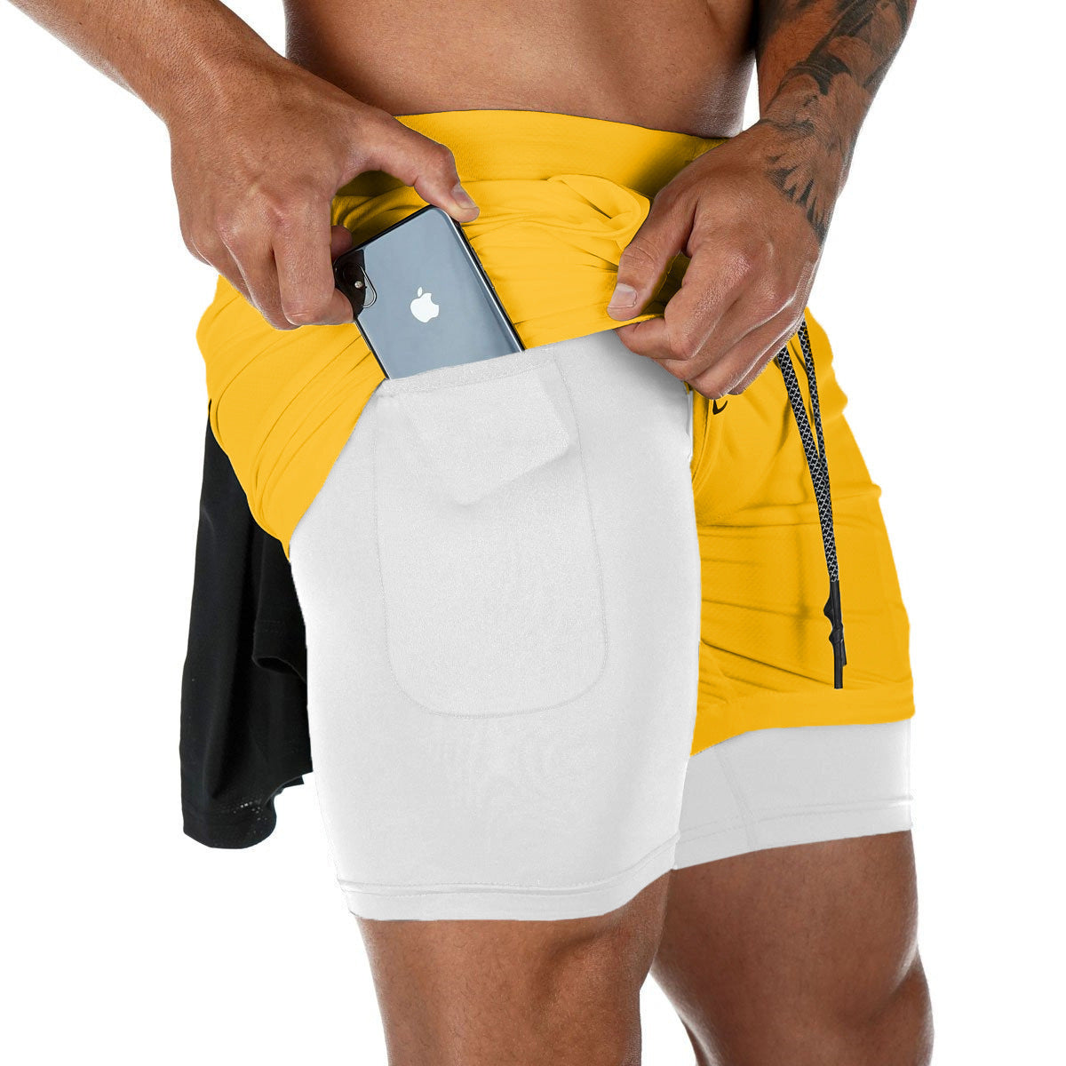 Double‑Layer Quick‑Dry Training Shorts