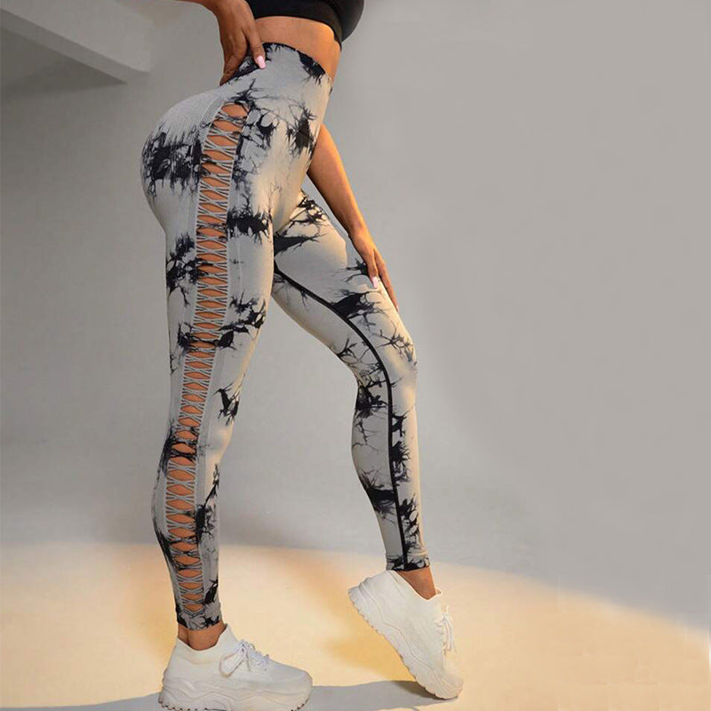 High‑Waist Tie‑Dye Seamless Leggings – Butt‑Lift Fit