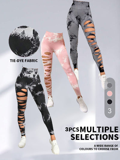 3-Pack Sculpt & Lift Seamless Leggings – High-Waist "Juice Peach" Sculpt