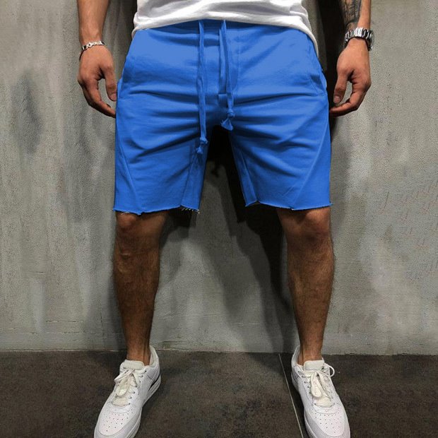 Men's Gym Sports Shorts in Blue- Lightweight Comfortable Training Fit | GearrUp