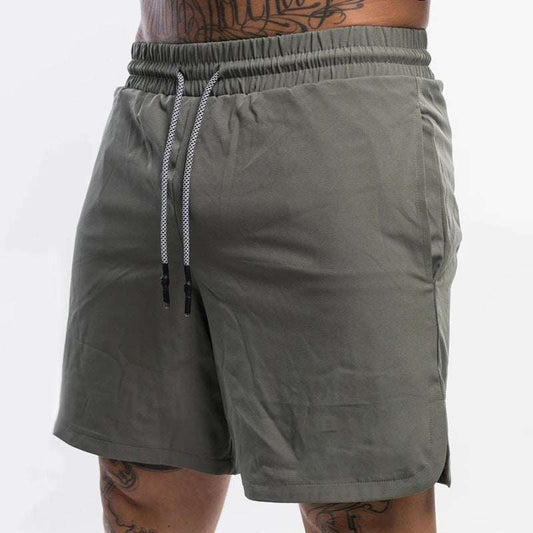 Men's solid color casual breathable workout shorts in multiple colors