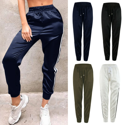 Women's Casual Sport Pants with Elastic Waist & Drawstring