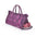 Durable Elite Purple Oxford Shoulder Gym Bag with Shoe Stora