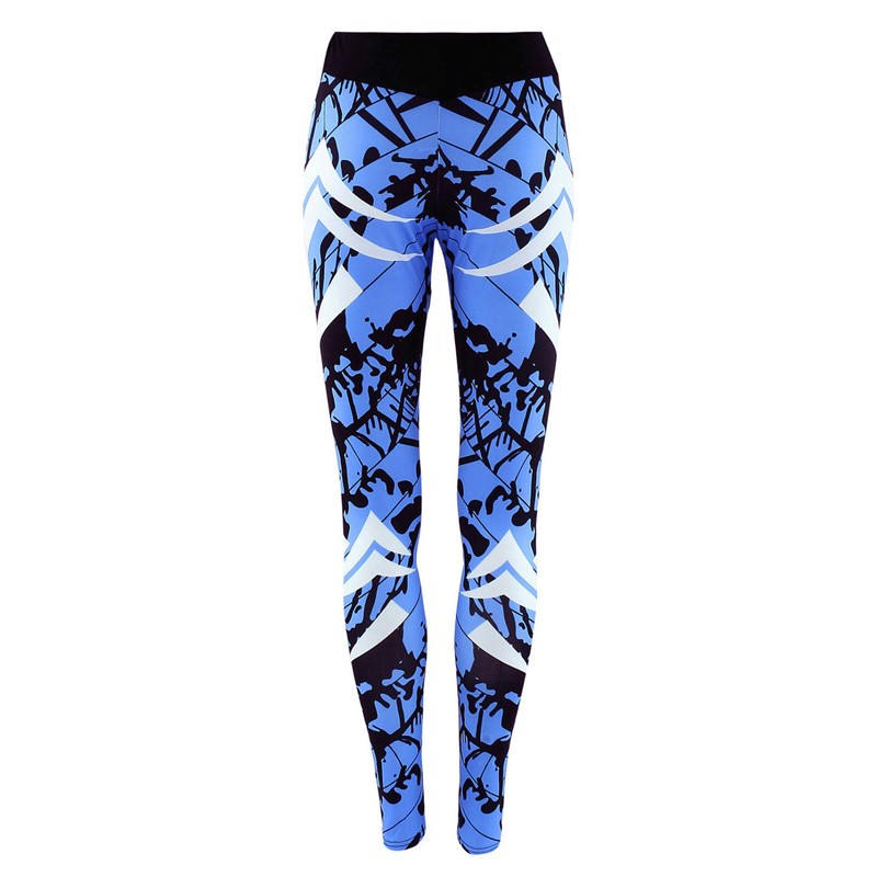 Midnight Aura Printed Gym Leggings – Ultra-Soft Performance