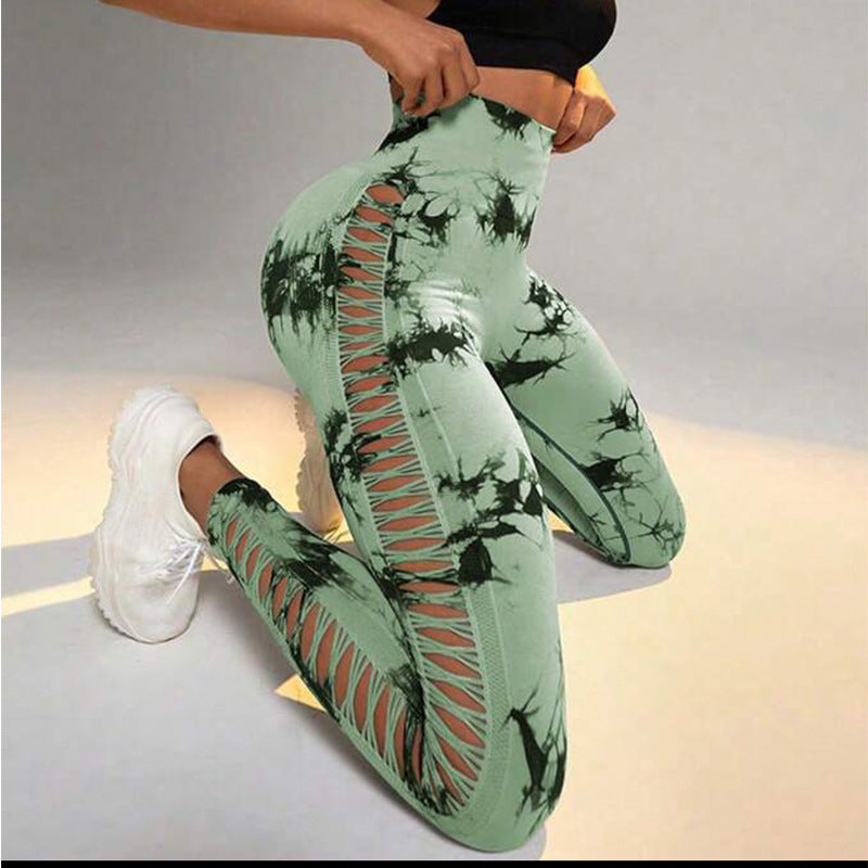 High‑Waist Tie‑Dye Seamless Leggings – Butt‑Lift Fit