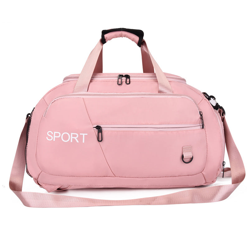 Waterproof Oxford fabric luggage bag for women with large capacity and separate shoe compartment