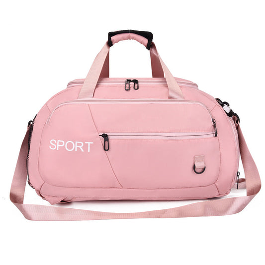 Waterproof Oxford fabric luggage bag for women with large capacity and separate shoe compartment