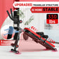 Foldable Ab Machine, Ab Workout Equipment, Abdominal Trainers for Home, LCD Display, Red
