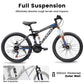 27.5" Adult Mountain Bike: Full Suspension & 21 Speeds