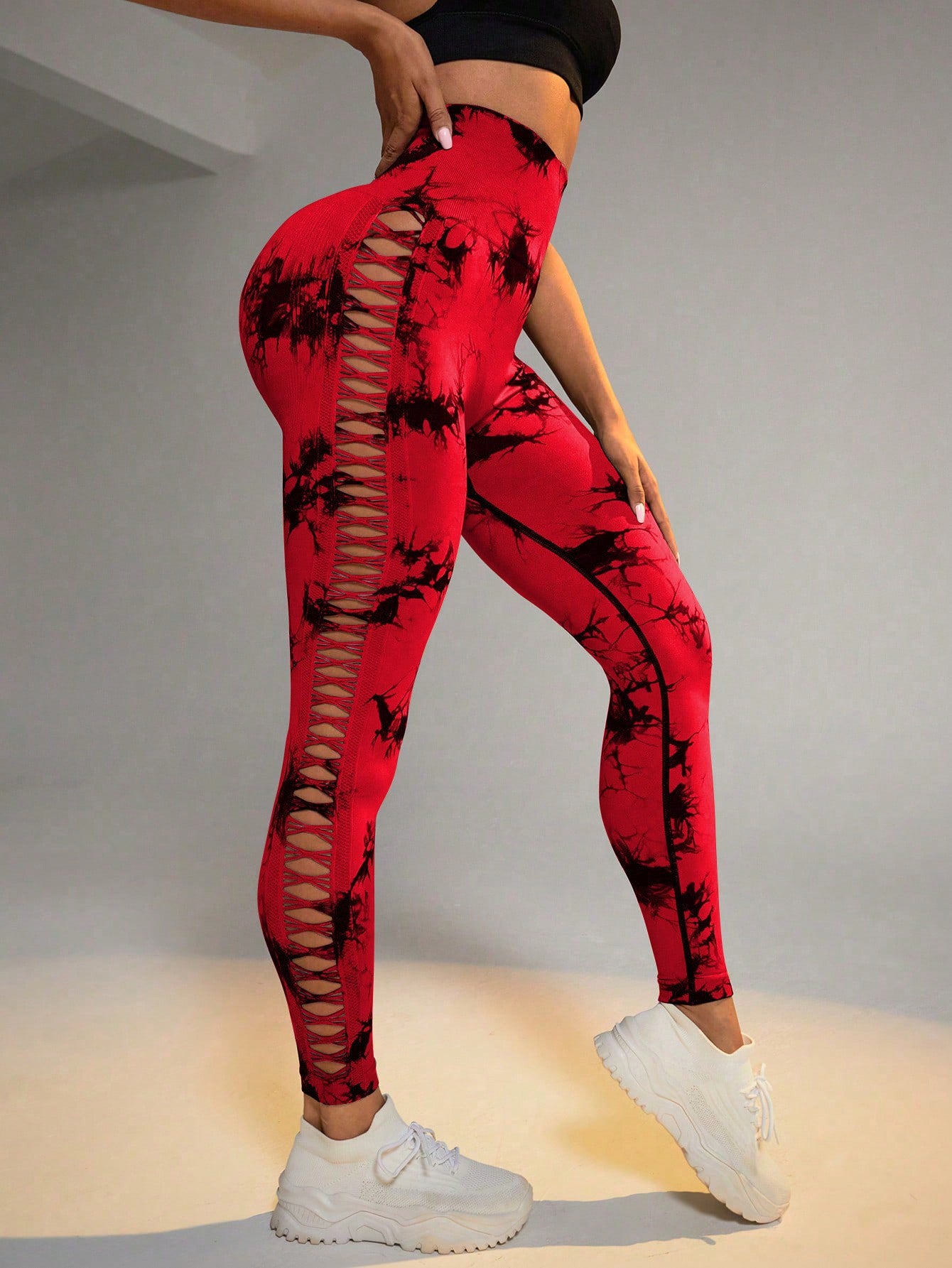 High‑Waist Tie‑Dye Seamless Leggings – Butt‑Lift Fit