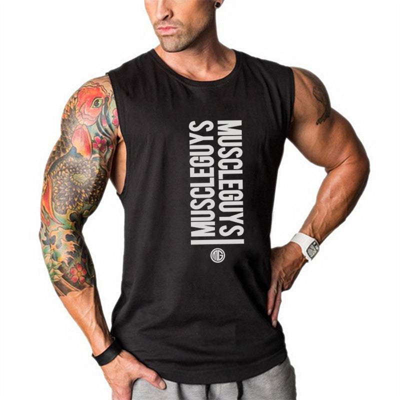 Men’s Essential Loose-Fit Cotton Gym Tank