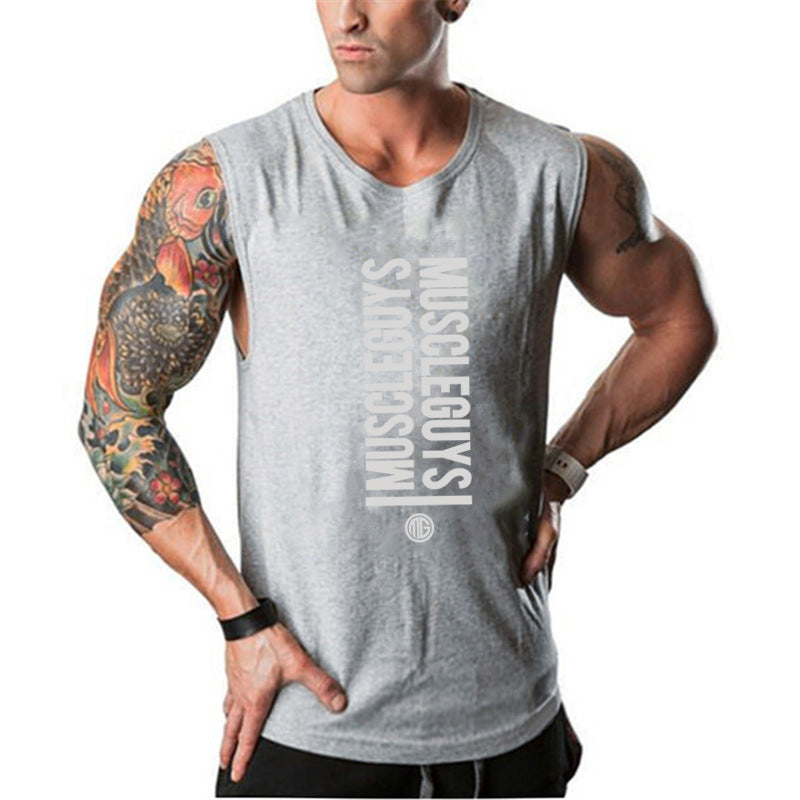 Men’s Essential Loose-Fit Cotton Gym Tank