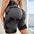 Prism Flow Tie-Dye Yoga Shorts – High-Stretch Lycra Performa