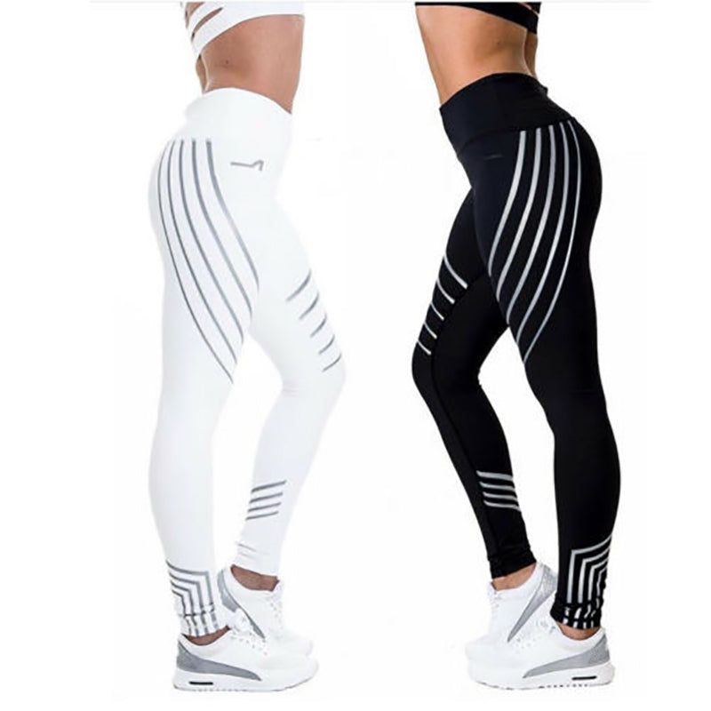Radiant Aura: Women’s Fitness Glow Leggings – Milk Silk Performance