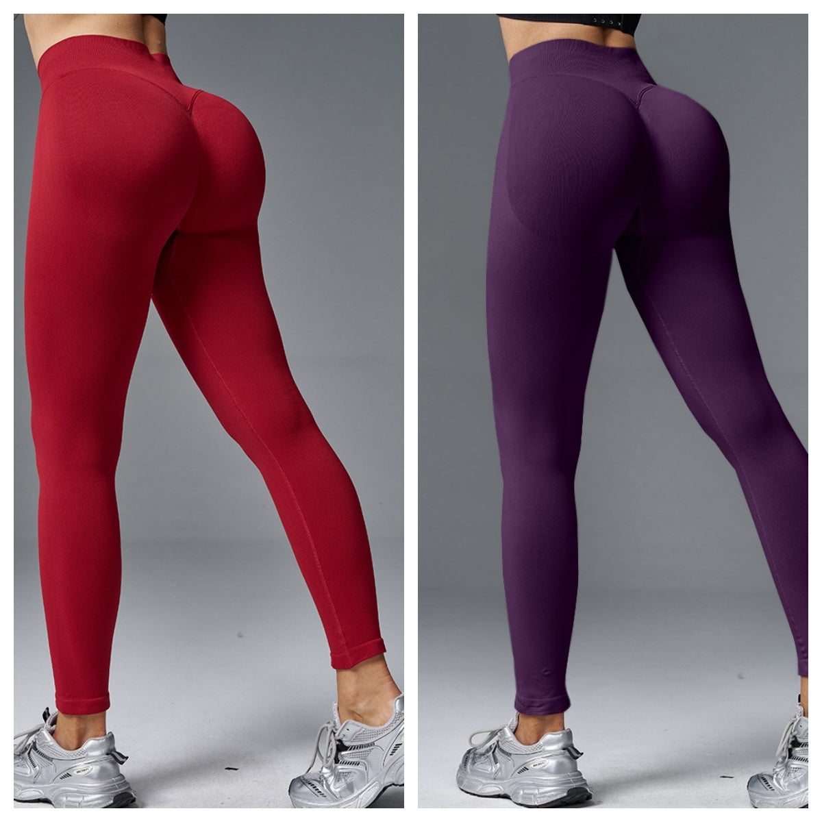 Sculpt & Lift Mid-Waist Yoga Pants – The "Peach Hip" Essential