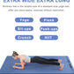 Large Yoga Mat Thick 15MM TPE Non-Slip Exercise Mats for Pilates Fitness Workouts, 78"X51", Blue